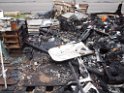 Wohnwagen ausgebrannt Koeln Muelheim Muelheimer Ring Piccoloministr P092
